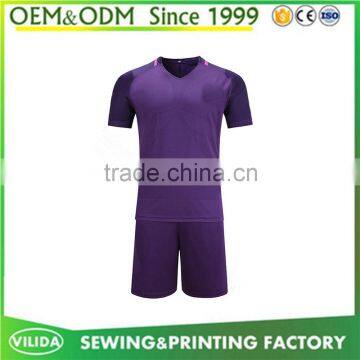 Popular custom new design soccer jersey set cheap dri fit football club training football uniform