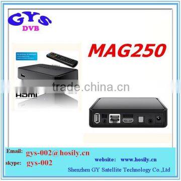 iptv mag250 with hd cable wifi adapter CAt5 optional IN STOCK mag250 iptv UK EU US PLUG mag 250 iptv box