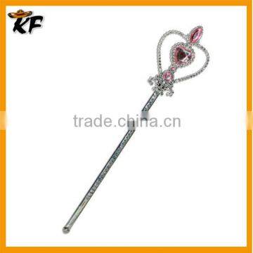 hot sale plastic plated red rhinestone fairy wand