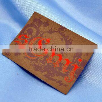 2015 customized OEM printed garment leather labels