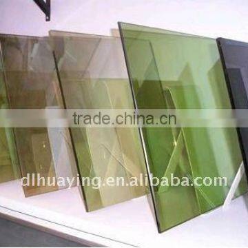 Colored laminated glass