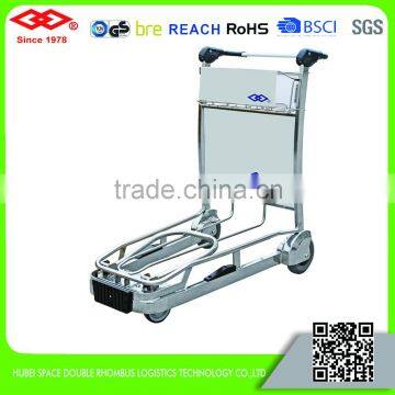 300kg super heavy duty stainless steel airport trolley with brake