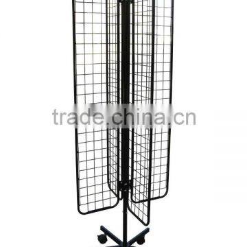 4 sided swivel hook metal display rack stand HSX-258