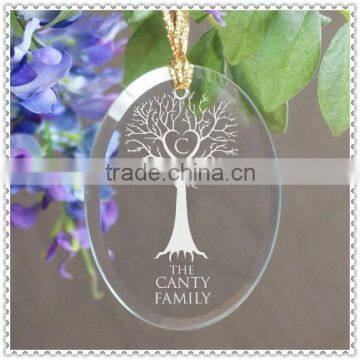 Clear Oval Flat Glass Ornaments For Personality Souvenir