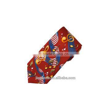 2016 latest novelty music polyester printed mens neckties for sale
