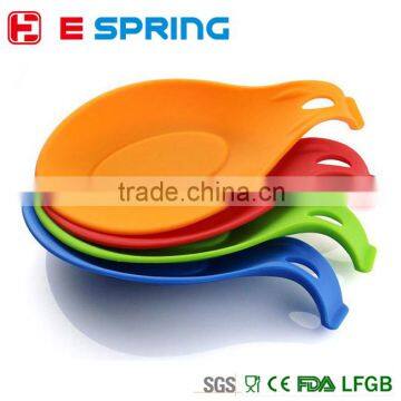Kitchen Tools Silicone Heat Resistant Spoon Rest Stand Holder Fork Mat