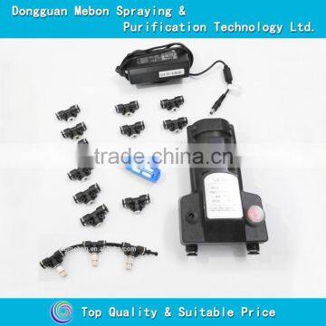 Cycle timer 60 seconds ON+20 seconds OFF low pressure micro fog system,28 nozzles fine mist machine