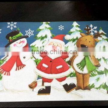 pp placemat with Christmas design printed plastic placemat tabel mat