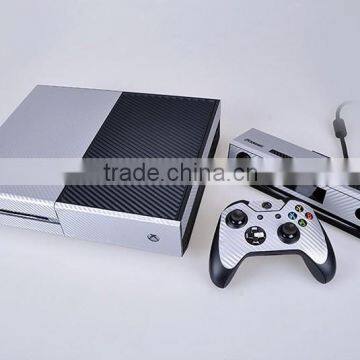 Factory New Arrival Custom Carbon Fiber Skin Vinyl Decal for Xbox One With Two Skins for Gamepad photo-2