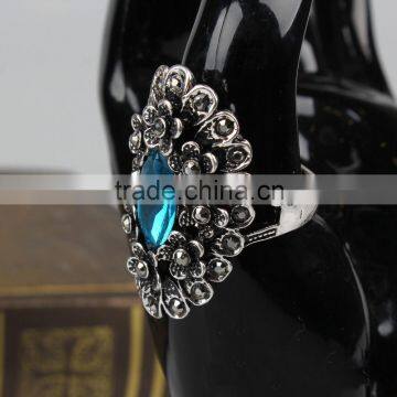 Big Brand Style Trend High Quality Black Diamond Ring photo-2