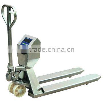 Stainless Hand Pallet Jack with Weighing Scale