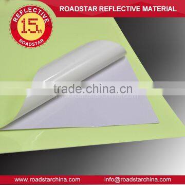 High brightness safe fluorescent luminous vinyl