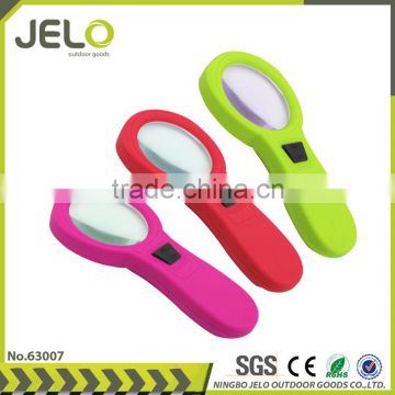 Super Bright 10LED 4X Glass Material LED light Magnifying Glass For Reading