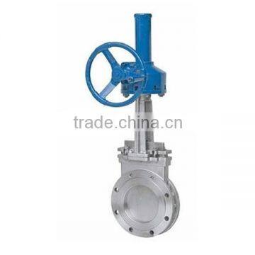 Large Diameter High Pressure Bevel Gear Knife Gate Valve