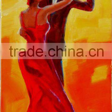 Colorful abstract painting truehearted 60x90cm flamenco dancing oil painting