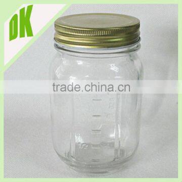 350ml High quality mason jar drinking glass // new fashion good price with lids Cold Glass mason jar drinking glass Wholesale