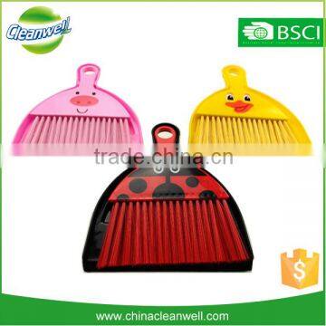 cartoon plastic mini broom and dustpan set