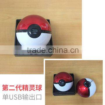 2016 Hot For Pokemon Go Game PokeBall Power Bank 10000mA Charger With LED Light Pokeball Power Bank 10000mah photo-6