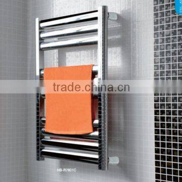 HB-R76 series bathroom hot water heated steel chromed ladder towel racks warmer towe rails radiator