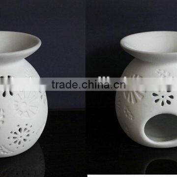 Wholesale White Ceramic Fragrance Oil Burner Tart Warmer