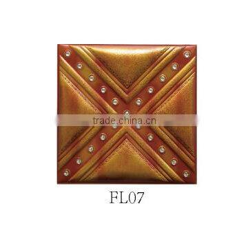 2015 Latest Beautiful 3D Leather Wall Covering Size 40cm *40cm From Haining photo-2