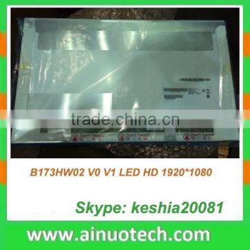 laptop 17.3 inch LED screen LCD panel B173HW02 V0 V1 LED HD 1920*1080 high resolution