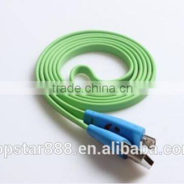 LED Smile Cables Chargers in Different Attractive Colors Mini Usb Cable for Android Phone photo-3