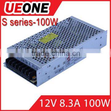 high quality approved AC DC 12V DC100watt switch power supply s-100-12