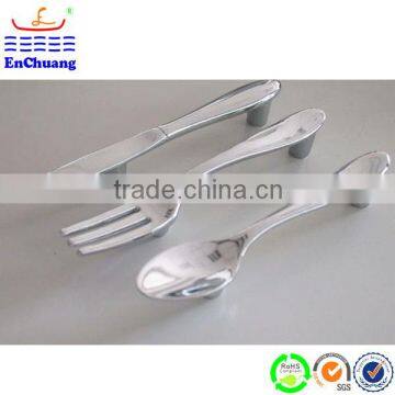 Fork shaped zinc alloy cabinet handles