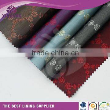 Hot sale design viscose polyester jacquard fabric for lining