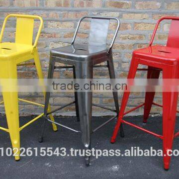 cheap metal bar stools with back , wholesale Replica metal Bar stool with Back