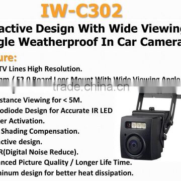 IW-C302 600TVL Wide Viewing Angle Vehicle Windshield Camera