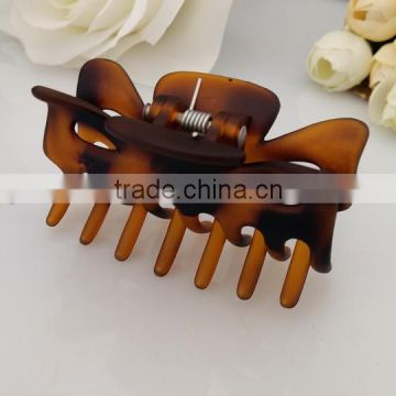 Customized transparent plastic large hair claw 2015 hot sale goody plastic elegant hair claws fashion accessories hair clips