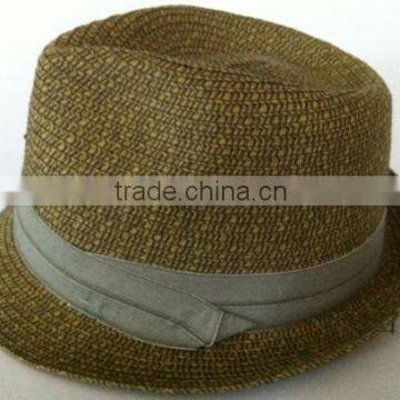 wholesale cheap man paper fedora hat for men