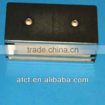 Two Holes on Side Rare Earth Rectangle Magnet