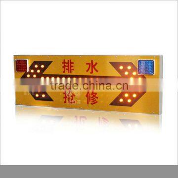 New design truck mounted red blue flashing module warning aluminum arrow light traffic sign board