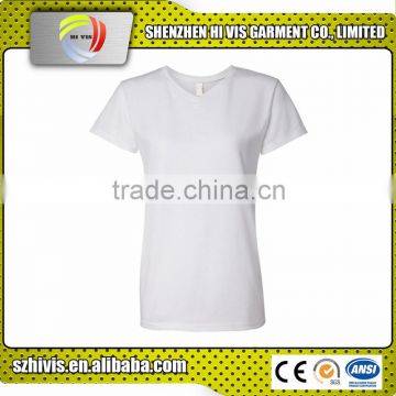 Best selliing high quality t-shirt women white custom