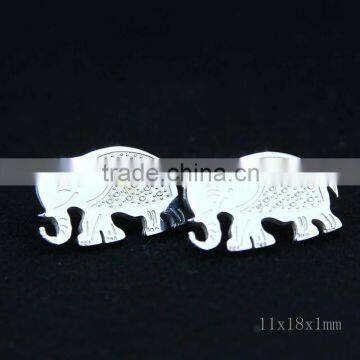 elephant stud earrings made of stainless steel