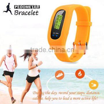 High cost performance silicone fitness wristband pedometer