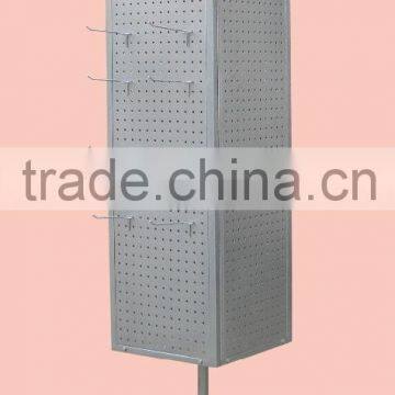 Metal Material Pegboard Retail Display Rack