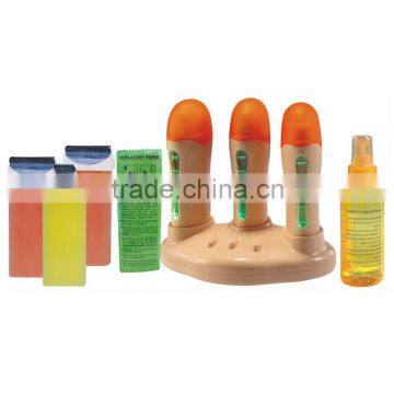 3 in 1 Depilatory wax heater set roll on depilators