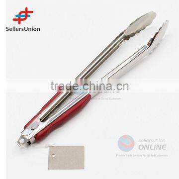 2016 hot sale No.1 Yiwu agent commission agent wanted 9 cun stainless steel food/bread/barbecue clip/ice tongs