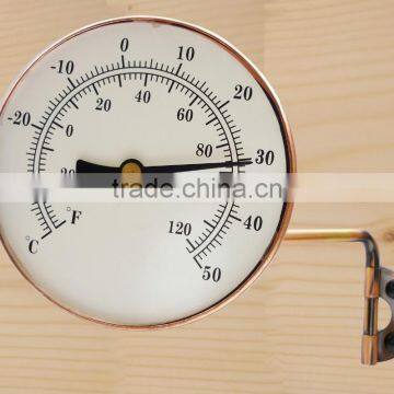 Decorative Mounted Round Metal Thermometer photo-5