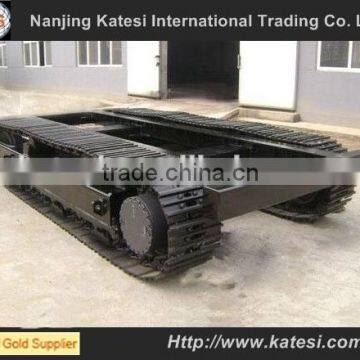 Steel rubber track undercarriage / Crawler undercarriage spare part / rubber steel track chassis from 0.5Ton to 120Ton