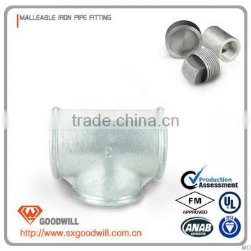 promotional malleable iron pipe fitting tee