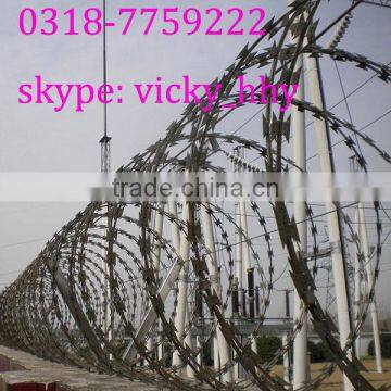 Concertina security barrier razor wire