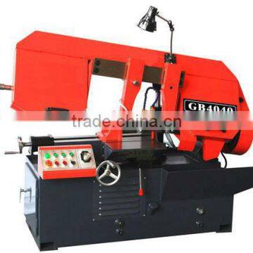 Semi-automatic hydraulic horizontal metal cutting band sawing machine