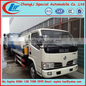 3000-5000L DONGFENG 4*2 95 hp bitumen sprayer trucks ,asphalt mixer truck