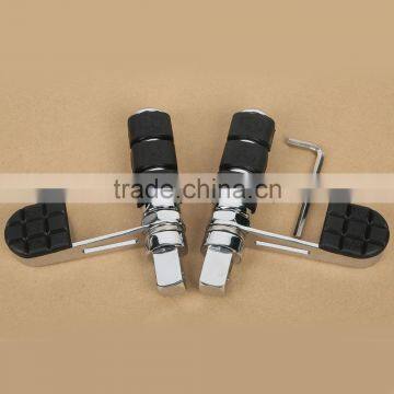 Chrome Skull Foot Peg Footrest Heel Stirrup Rest For Honda VTX1800 VTX1300 2002-2011 10 photo-3