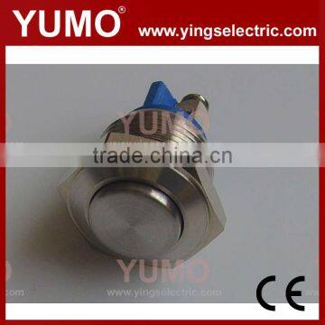 JS16H-10 Metal push button switch hexagon round micro switch alternate push pull button